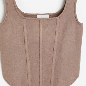 H&M Fine Knit Corset Top